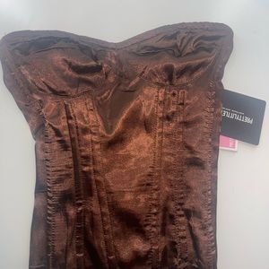 Brand new pretty little things strapless top tags still on